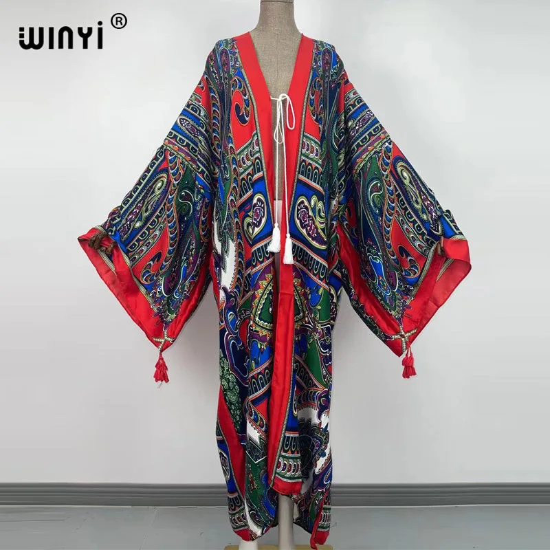2021 WINYI newCotton Bikini Sweet Lady Pink Boho Print Self Belted Front Open Long Kimono Dress Beach Tunic Women Wrap Dresses
2021 WINYI newCotton Bikini Sweet Lady Pink Boho Print Self Belted Front Open Long Kimono Dress Beach Tunic Women Wrap Dresses