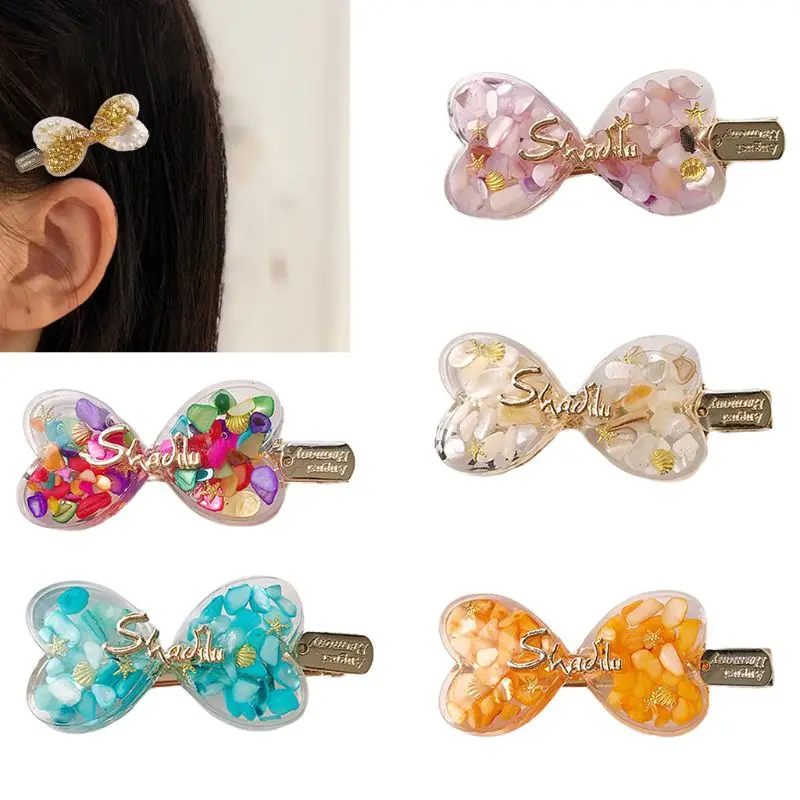 Korean Women Girls Jewelry Hair Clips Multicolored Shiny Stone Golden Shell Letters Hairpins Sweet Bowknot Duckbill Side Barrett
Korean Women Girls Jewelry Hair Clips Multicolored Shiny Stone Golden Shell Letters Hairpins Sweet Bowknot Duckbill Side Barrett