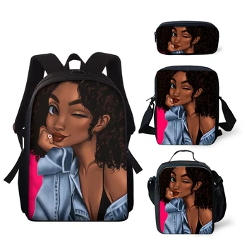 Black African American Lunch Pen Case School Bag Set For Teenage Girls Bookbag Children Kids Schoolbags Women Durable Backpack
Black African American Lunch Pen Case School Bag Set For Teenage Girls Bookbag Children Kids Schoolbags Women Durable Backpack