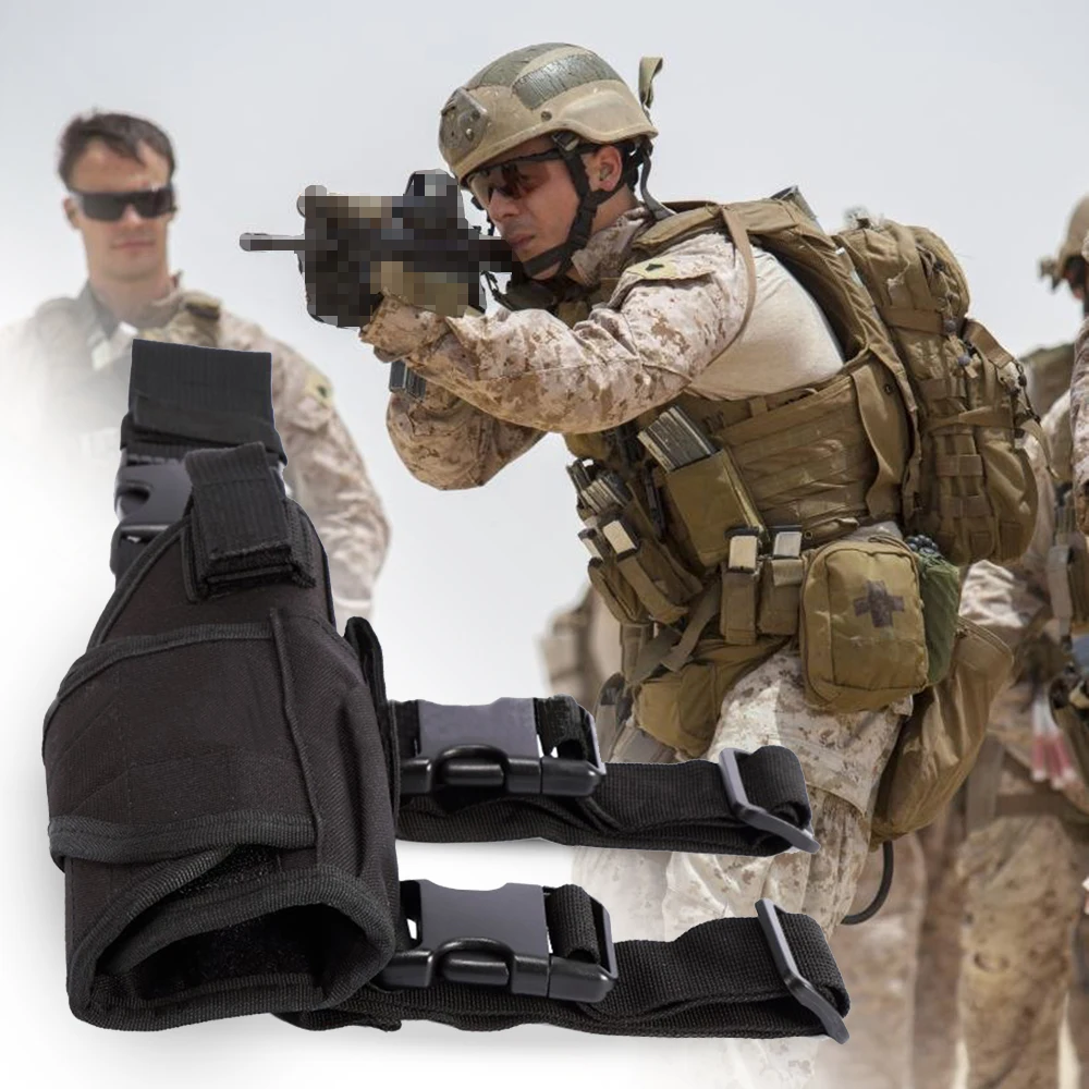 2pcs 600d Polyester Holster Tactical Tornado Leg Pouch Adjustable Magic Strap Holster For Universal Gun 
2pcs 600d Polyester Holster Tactical Tornado Leg Pouch Adjustable Magic Strap Holster For Universal Gun