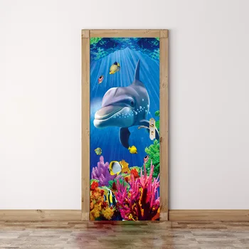 Big Dolphin In The Sea Door Stickers Wall Door Sticker Self-adhesive Waterproof Wallpaper Decals Home Decor 
Big Dolphin In The Sea Door Stickers Wall Door Sticker Self-adhesive Waterproof Wallpaper Decals Home Decor