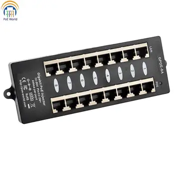 Multi Port Gigabit PoE Injector with 8 Ports for Power and Data To 8 Devices- Passive or 802.af, Mode A Gigabit PoE Patch Panel
Multi Port Gigabit PoE Injector with 8 Ports for Power and Data To 8 Devices- Passive or 802.af, Mode A Gigabit PoE Patch Panel