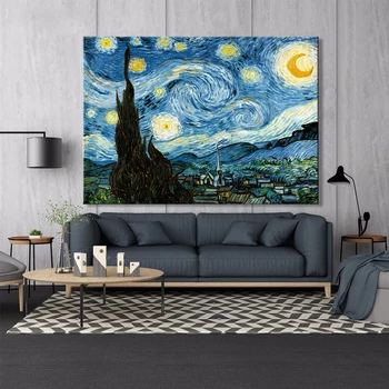 Van Gogh Starry Night Posters and Prints Wall Art Canvas Painting Famous Painting Decorative Pictures for Living Room Home Decor
Van Gogh Starry Night Posters and Prints Wall Art Canvas Painting Famous Painting Decorative Pictures for Living Room Home Decor