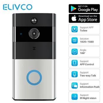 1080P Smart Video Doorbell Intercom WiFi Video Door Bell Camera Infrared Night Vision Home Security Monitor Remote Recording
1080P Smart Video Doorbell Intercom WiFi Video Door Bell Camera Infrared Night Vision Home Security Monitor Remote Recording