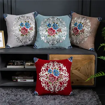 Embroidery Pillowcover Jacquard Cushion Cover Chenille Elegant Decorative Cushions Pillowcase 45x45 Flower Nordic Home Deocr
Embroidery Pillowcover Jacquard Cushion Cover Chenille Elegant Decorative Cushions Pillowcase 45x45 Flower Nordic Home Deocr
