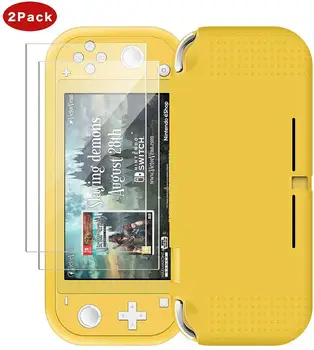 Protective Accessories Silicone Case for Nintendo Switch Lite with 2 Pack Tempered Glass Screen Protector- Yellow
Protective Accessories Silicone Case for Nintendo Switch Lite with 2 Pack Tempered Glass Screen Protector- Yellow