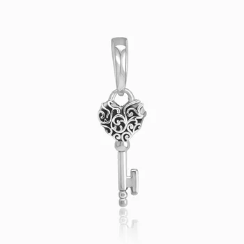 Classic 925 Sterling Silver Regal Key Pendant Charm pendant fit Original Bracelets Women DIY Jewelry 
Classic 925 Sterling Silver Regal Key Pendant Charm pendant fit Original Bracelets Women DIY Jewelry