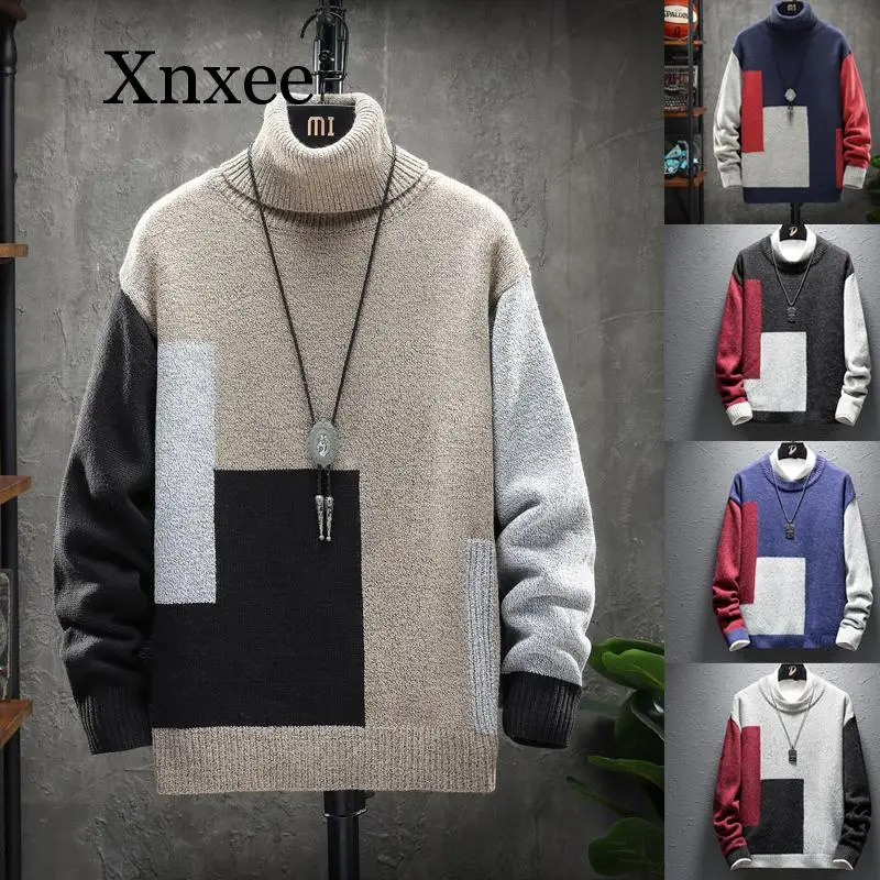 Turtleneck Sweater Men Wool Pullover Mens Sweaters Stripe Turtle Neck Male Jumper Casual Thermal High Quality knit Sweter
Turtleneck Sweater Men Wool Pullover Mens Sweaters Stripe Turtle Neck Male Jumper Casual Thermal High Quality knit Sweter