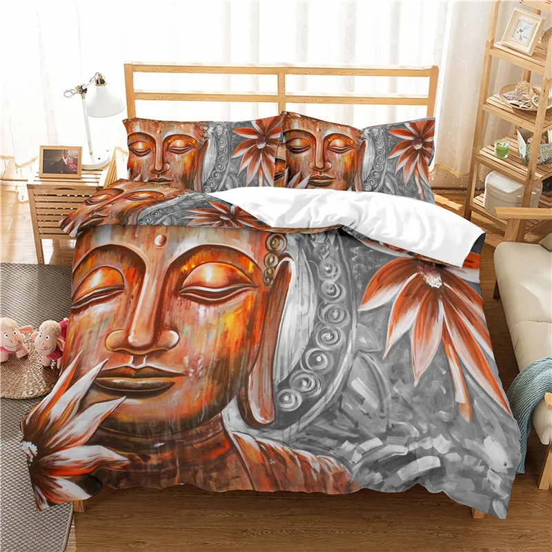 Home Textile Luxury 3D Buddha Statue Print 2/3Pcs Comfortable Duvet Cover PillowCase Bedding Sets Queen and King EU/US/AU Size
Home Textile Luxury 3D Buddha Statue Print 2/3Pcs Comfortable Duvet Cover PillowCase Bedding Sets Queen and King EU/US/AU Size