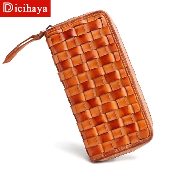 DICIHAYA 2020 NEW Men's wallet vegetable tanned leather retro hand-woven leather men's bag multi card business clutch wallet
DICIHAYA 2020 NEW Men's wallet vegetable tanned leather retro hand-woven leather men's bag multi card business clutch wallet
