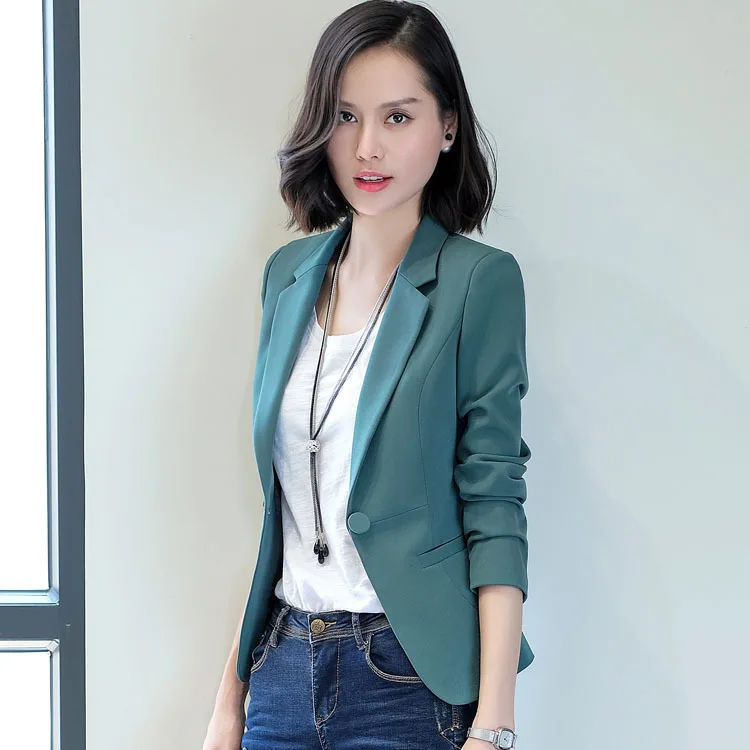New Style Autumn & Winter Korean-style Slim Fit Fashion Commuting Business WOMEN'S Coat One-Button Solid Color Long Sleeve Versa
New Style Autumn & Winter Korean-style Slim Fit Fashion Commuting Business WOMEN'S Coat One-Button Solid Color Long Sleeve Versa