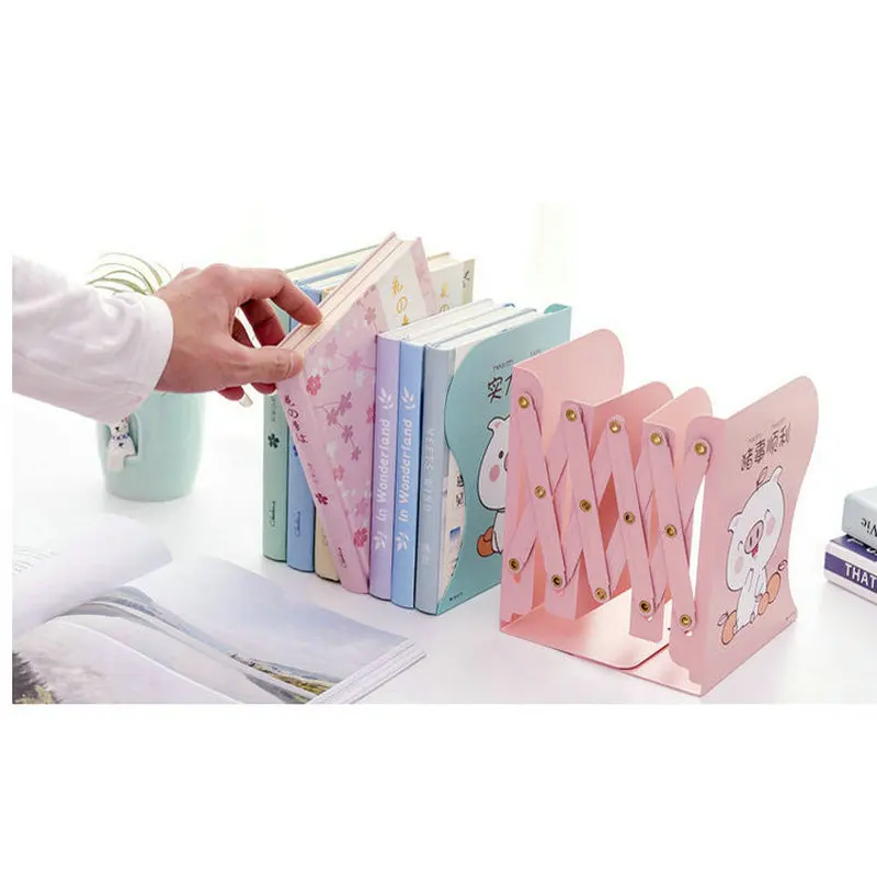 Cartoon metal telescopic finishing bookshelf student folding book stand simple table student supplies book stand
Cartoon metal telescopic finishing bookshelf student folding book stand simple table student supplies book stand
