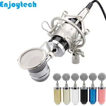 Large Diaphragm Condenser Cardioid Microphone with Shocking-resistant Stand Bracket Holder for Recording Live Video Bloggers
Large Diaphragm Condenser Cardioid Microphone with Shocking-resistant Stand Bracket Holder for Recording Live Video Bloggers