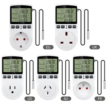 Timer Socket Thermostat Digital Temperature Controller Socket Outlet With Timer Switch Sensor Probe Heating Cooling 40% Off Timer Socket Thermostat Digital Temperature Controller Socket Outlet With Timer Switch Sensor Probe Heating Cooling 40% Off