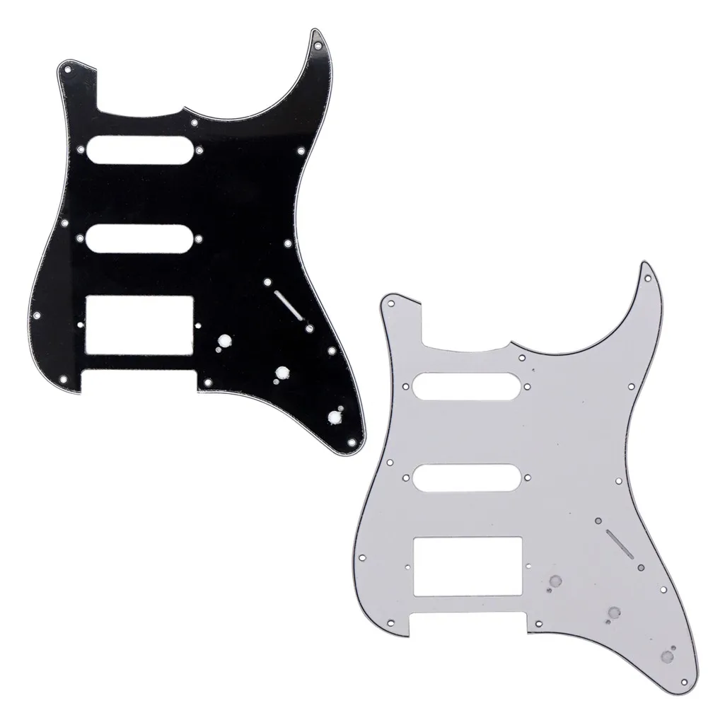 11 Holes 3 Ply SSH Guitar Pickguard Scratch Plate PVC White Black Musical Instruments Guitar Parts For Strat SQ Electric Guitars
11 Holes 3 Ply SSH Guitar Pickguard Scratch Plate PVC White Black Musical Instruments Guitar Parts For Strat SQ Electric Guitars