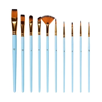 10pcs Watercolor Artist Acrylic Miniature DIY Learning Paint Brushes Set Nylon Hair Portable Round Pointed Tip Beginner Drawing
10pcs Watercolor Artist Acrylic Miniature DIY Learning Paint Brushes Set Nylon Hair Portable Round Pointed Tip Beginner Drawing