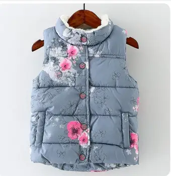 Children's waistcoat girls printed European and American cotton vest 
Children's waistcoat girls printed European and American cotton vest