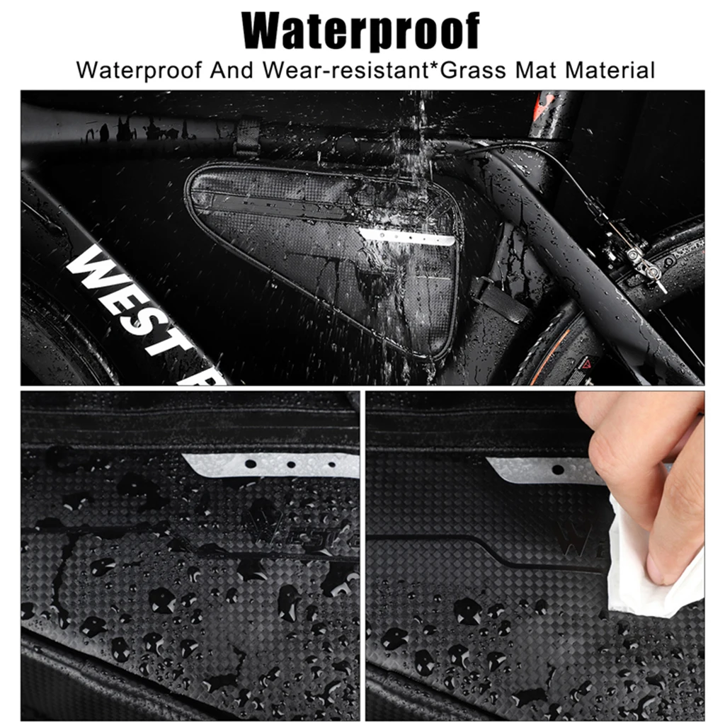 Bike Frame Bag Large Capacity Cycling Top Tube Triangle Bag Strage Pouch for MTB Mountain Rode Bike Bicycle Accessories Bike Frame Bag Large Capacity Cycling Top Tube Triangle Bag Strage Pouch for MTB Mountain Rode Bike Bicycle Accessories