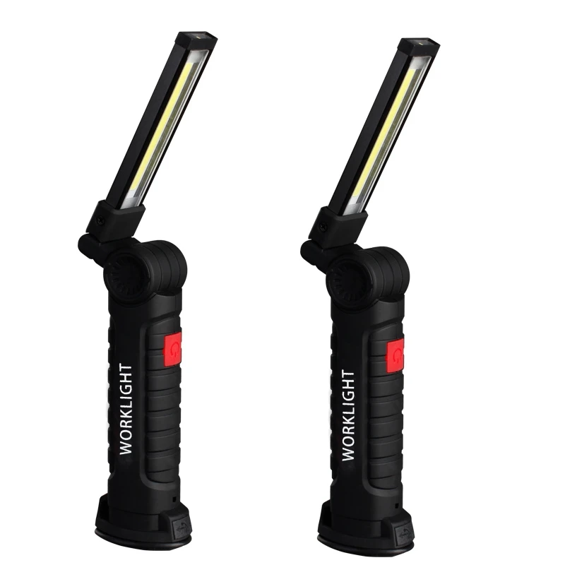 2Pc USB Charger 180 Degree Rotation Portable COB LED Work Light Magnet Flashlight Hook Folding Flashlight Black Small & Big
2Pc USB Charger 180 Degree Rotation Portable COB LED Work Light Magnet Flashlight Hook Folding Flashlight Black Small & Big