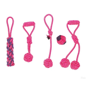 New 6Pcs Interaction Dog Chew Rope Toys Tug of War Washable Durable Cotton for Medium and Puppies Teething Clean Training 
New 6Pcs Interaction Dog Chew Rope Toys Tug of War Washable Durable Cotton for Medium and Puppies Teething Clean Training