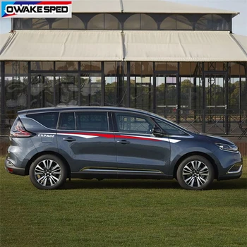 Racing Sport Stripes Waist Lines Sticker Car Styling Both Side Body Decor Vinyl Decal For Renault Espace MVP 2006-2018 
Racing Sport Stripes Waist Lines Sticker Car Styling Both Side Body Decor Vinyl Decal For Renault Espace MVP 2006-2018