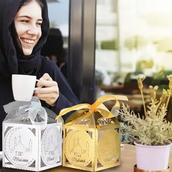 50Pcs Wedding Candy Box Happy Mubarak Candy Box Paper Gift Boxes Islamic Ramadan Decorations Muslim Party Supplies Gift Bag
50Pcs Wedding Candy Box Happy Mubarak Candy Box Paper Gift Boxes Islamic Ramadan Decorations Muslim Party Supplies Gift Bag