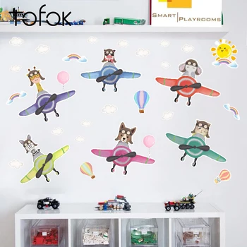 Tofok Animal Pilot Air-balloon DIY Wall Sticker Baby Children Room Nursery Self-adhesive Decals Home Tile Window Door Decoration
Tofok Animal Pilot Air-balloon DIY Wall Sticker Baby Children Room Nursery Self-adhesive Decals Home Tile Window Door Decoration