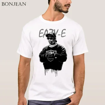 Eazy E Hip-Hop RapT Shirt Men's Straight Outta Compton Tops Cotton Vintage Short Sleeve Harajuku White T Shirt Male Streetwear
Eazy E Hip-Hop RapT Shirt Men's Straight Outta Compton Tops Cotton Vintage Short Sleeve Harajuku White T Shirt Male Streetwear