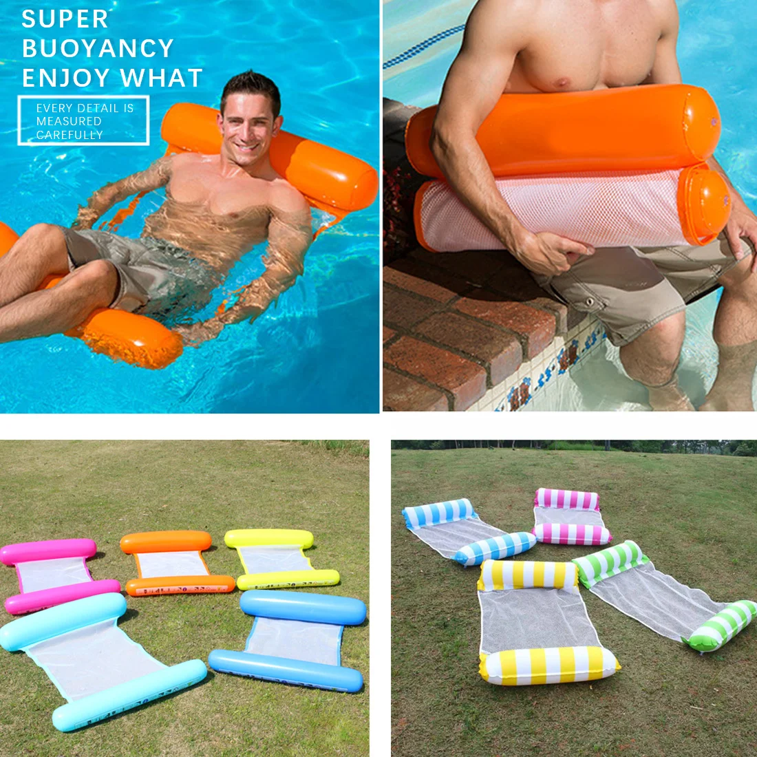 New Summer Water hammock Foldable Floating Row Swimming pool inflatable floating Air Mattress Swimming Pool Seat with Hand Pump
New Summer Water hammock Foldable Floating Row Swimming pool inflatable floating Air Mattress Swimming Pool Seat with Hand Pump