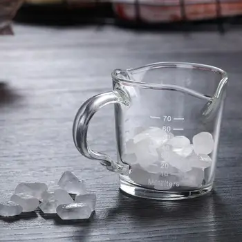 70ml Heat-resistant Glass Measuring Cup Small Milk Cup Kitchen Jigger for Espresso Coffee Double-mouthed Ounce Cup
70ml Heat-resistant Glass Measuring Cup Small Milk Cup Kitchen Jigger for Espresso Coffee Double-mouthed Ounce Cup