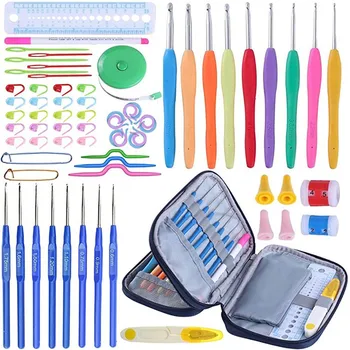 TPR soft handle crochet sweater knitting tool hook accessory kit for knitting crochet Hand crochet hooks in a bag weaving kit
TPR soft handle crochet sweater knitting tool hook accessory kit for knitting crochet Hand crochet hooks in a bag weaving kit