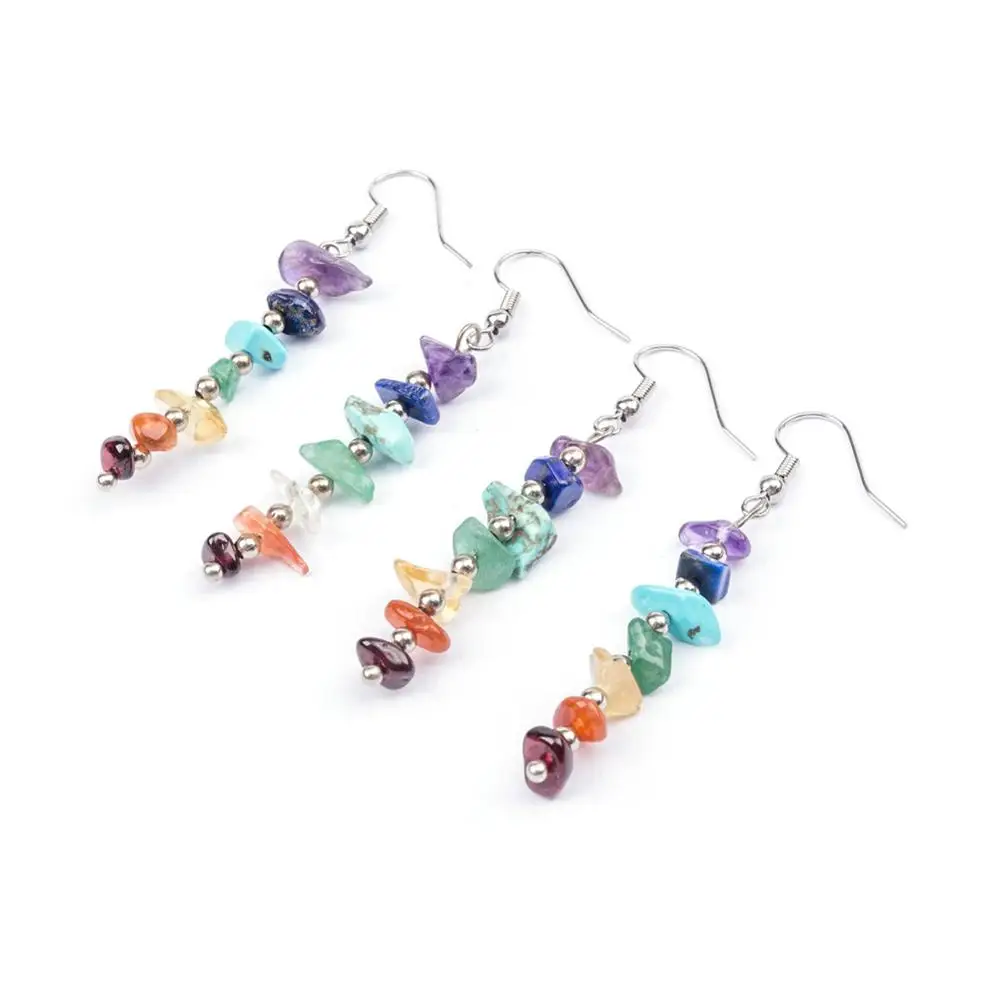 Handmade Wire Wrapped Chakra Stone Earrings Balancing Positive Energy Harmony Luck Natural Genuine Fashion
Handmade Wire Wrapped Chakra Stone Earrings Balancing Positive Energy Harmony Luck Natural Genuine Fashion