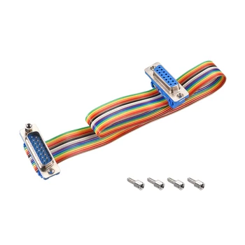 uxcell IDC Rainbow Wire Flat Ribbon Cable DB15 F/F Connector 2.54mm Pitch 11.8inch Long DB15 Male-DB15Female
uxcell IDC Rainbow Wire Flat Ribbon Cable DB15 F/F Connector 2.54mm Pitch 11.8inch Long DB15 Male-DB15Female