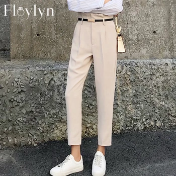 Floylyn OL Style High Waist Women Harem Pant Sashes Work Business Trousers Casual Female Pants Pantalones Mujer Spring 
Floylyn OL Style High Waist Women Harem Pant Sashes Work Business Trousers Casual Female Pants Pantalones Mujer Spring