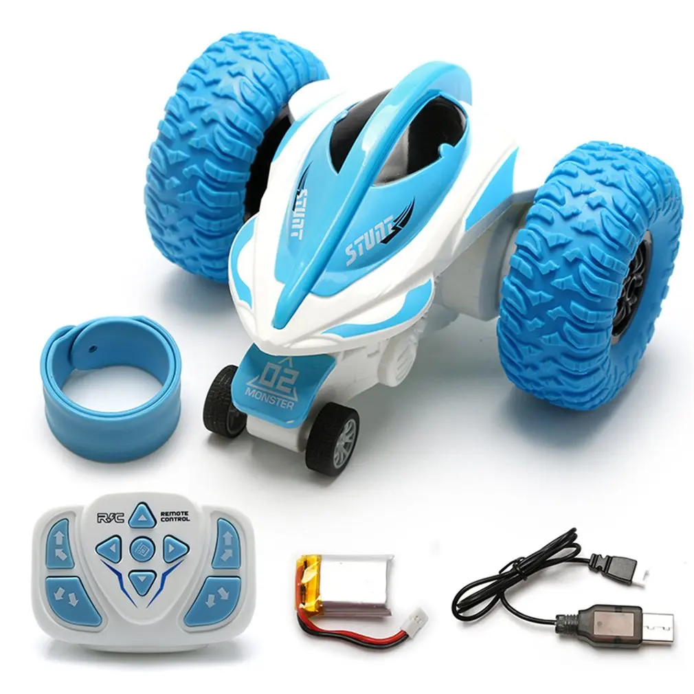 T01/2/3B 2.4G Three-Wheeled Rotating Stunt Car Wireless Watch Remote Control Rolling Car Model Children Electric Toy Gift-Blue
T01/2/3B 2.4G Three-Wheeled Rotating Stunt Car Wireless Watch Remote Control Rolling Car Model Children Electric Toy Gift-Blue