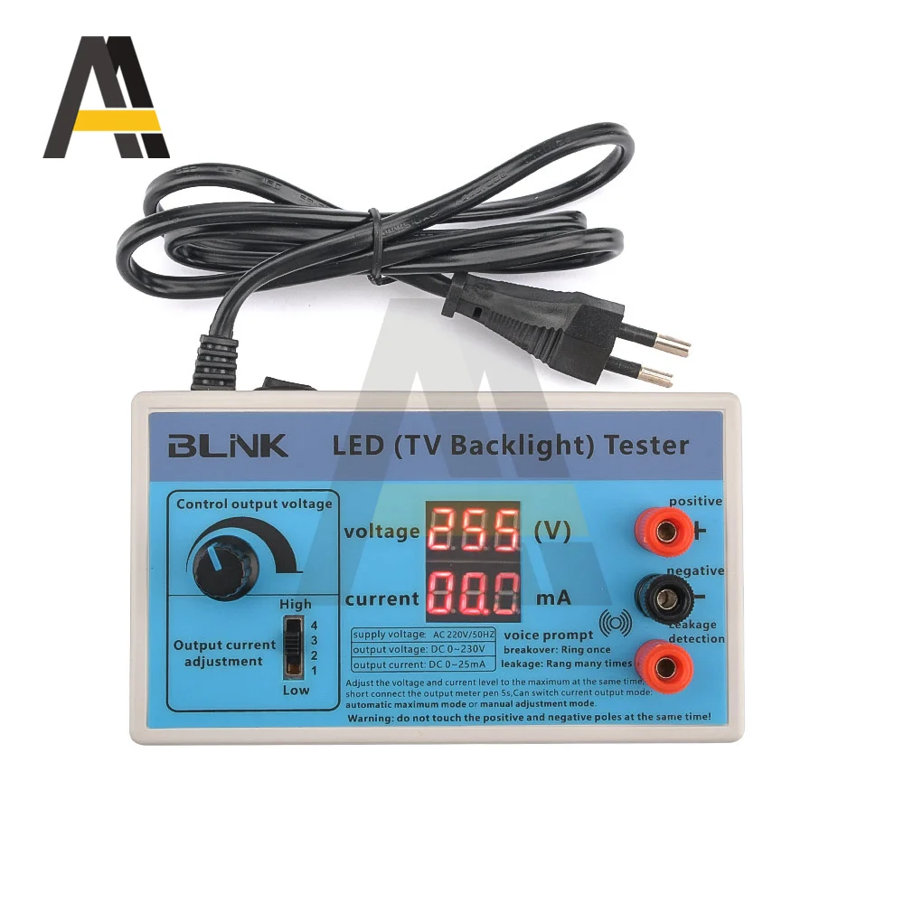 0-230V Output LED TV Backlight Tester Multipurpose LED Strips Beads Test Tool with Current Voltage Display for LED Application
0-230V Output LED TV Backlight Tester Multipurpose LED Strips Beads Test Tool with Current Voltage Display for LED Application