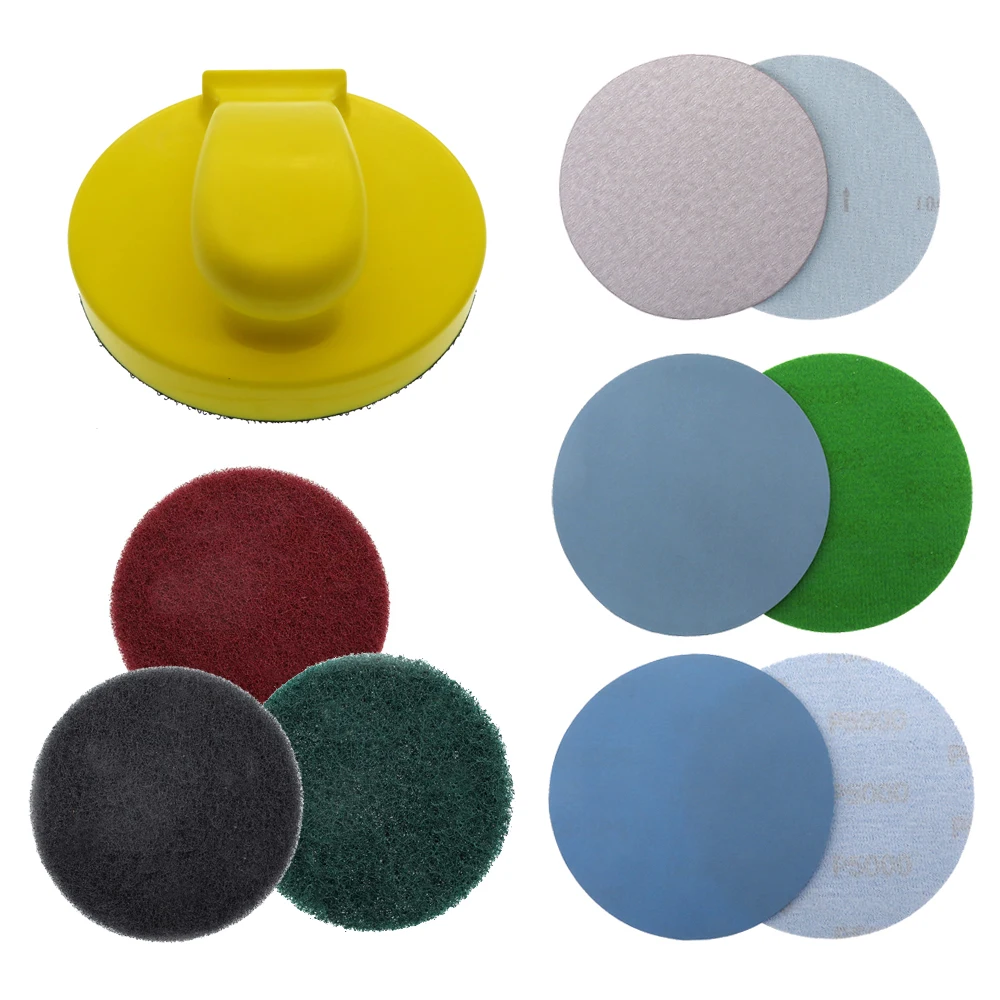 29pcs set 5 Inch Hand Sanding Block - 1x Hook Loop Backing Plate Sander form - 25pcs waterproof sandpaper - 3pcs Scouring pad
29pcs set 5 Inch Hand Sanding Block - 1x Hook Loop Backing Plate Sander form - 25pcs waterproof sandpaper - 3pcs Scouring pad