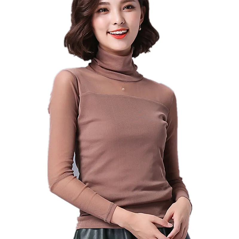 Women Blouses Shirts 2019 NEW Fashion Women Tops Slim Long Sleeve Turtleneck Elastic Ladies Casual Tops Female Clothing Elegant
Women Blouses Shirts 2019 NEW Fashion Women Tops Slim Long Sleeve Turtleneck Elastic Ladies Casual Tops Female Clothing Elegant