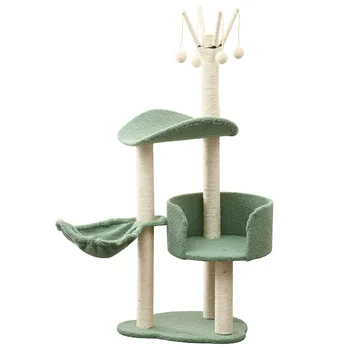 Solid wood sisal cat claw board cat catches tree cat nest villa cat toy cat scratching post furniture pet supplies cat house
Solid wood sisal cat claw board cat catches tree cat nest villa cat toy cat scratching post furniture pet supplies cat house