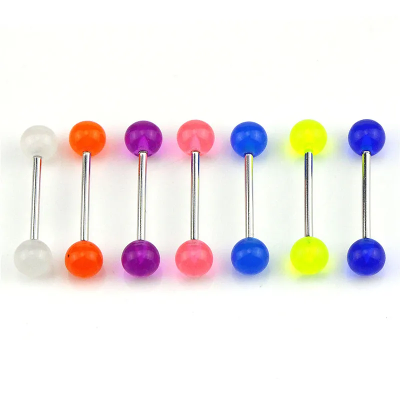 7PCS/Set Body Piercing Jewelry Luminous Glow Acrylic Tongue Rings Nose Barbell Bars
7PCS/Set Body Piercing Jewelry Luminous Glow Acrylic Tongue Rings Nose Barbell Bars