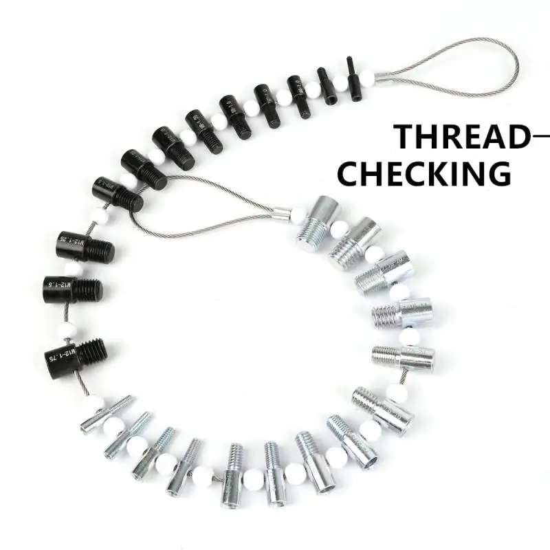 Thread Tester Bolt Nut Screw Thread Checking Checker Inspection 6-32 1/2-20 M12-1.75 M4-0.7 (Inch And Metric) Measuring Tools
Thread Tester Bolt Nut Screw Thread Checking Checker Inspection 6-32 1/2-20 M12-1.75 M4-0.7 (Inch And Metric) Measuring Tools