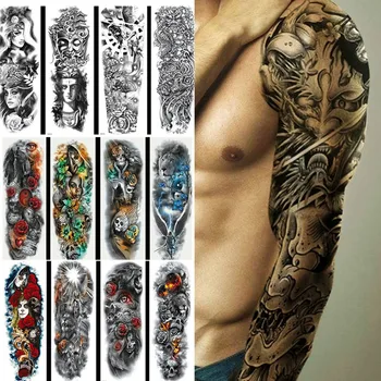 Waterproof Temporary Tattoo Sticker Eye Clock Bird Pagoda Full Arm Large Size Fake Tatto Flash Tatoo Sleeve Tato for Men Women
Waterproof Temporary Tattoo Sticker Eye Clock Bird Pagoda Full Arm Large Size Fake Tatto Flash Tatoo Sleeve Tato for Men Women