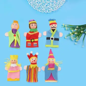 6pcs Fairy Tale Finger Puppets Non-woven Fabric Little Fingertip Doll Cartoon Castle Role Play Prop Parent-child Interactive Toy 
6pcs Fairy Tale Finger Puppets Non-woven Fabric Little Fingertip Doll Cartoon Castle Role Play Prop Parent-child Interactive Toy