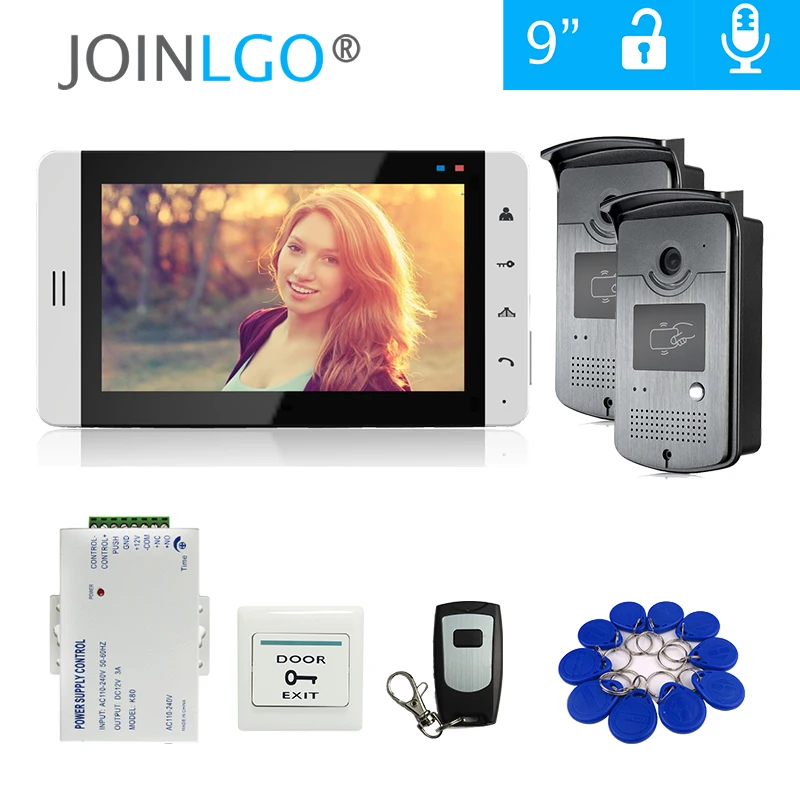 7" Color Screen Video Door Phone Intercom System + 1 White Monitor + 2 Waterproof RFID Doorbell Camera FREE SHIPPING
7" Color Screen Video Door Phone Intercom System + 1 White Monitor + 2 Waterproof RFID Doorbell Camera FREE SHIPPING