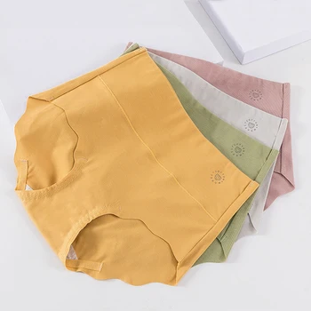 Roseheart New Women Fashion Green Cotton High Waist Panties Underwear Lingerie Seamless Briefs Underpants M L XL Plus Size 
Roseheart New Women Fashion Green Cotton High Waist Panties Underwear Lingerie Seamless Briefs Underpants M L XL Plus Size