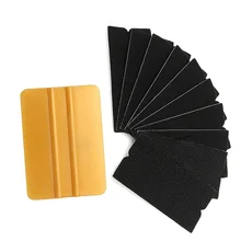 

1 Set Soft Plastic Scraper Felt Edge Squeegee Board For Car Vinyl Application Wrap Tool Scraper Decal Sticker Applicator Tool