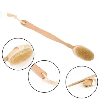 Natural Long Handled Wooden Body Brush Massager Wood Bath Shower Back Scrubber Skin Cleaning Brush For Back Cleaning Helper
Natural Long Handled Wooden Body Brush Massager Wood Bath Shower Back Scrubber Skin Cleaning Brush For Back Cleaning Helper