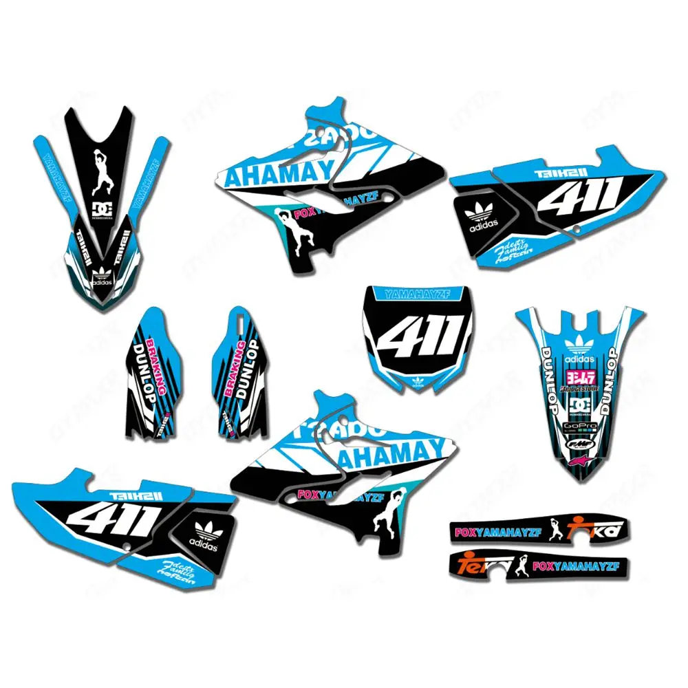 New Full Graphics Decals Stickers Custom Number Name Glossy Bright Stickers Waterproof for YAMAHA YZ125 YZ250 2015-2018
New Full Graphics Decals Stickers Custom Number Name Glossy Bright Stickers Waterproof for YAMAHA YZ125 YZ250 2015-2018