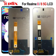 Bloc écran tactile LCD de remplacement, 100% testé pour OPPO Realme 8 5G RMX3241=