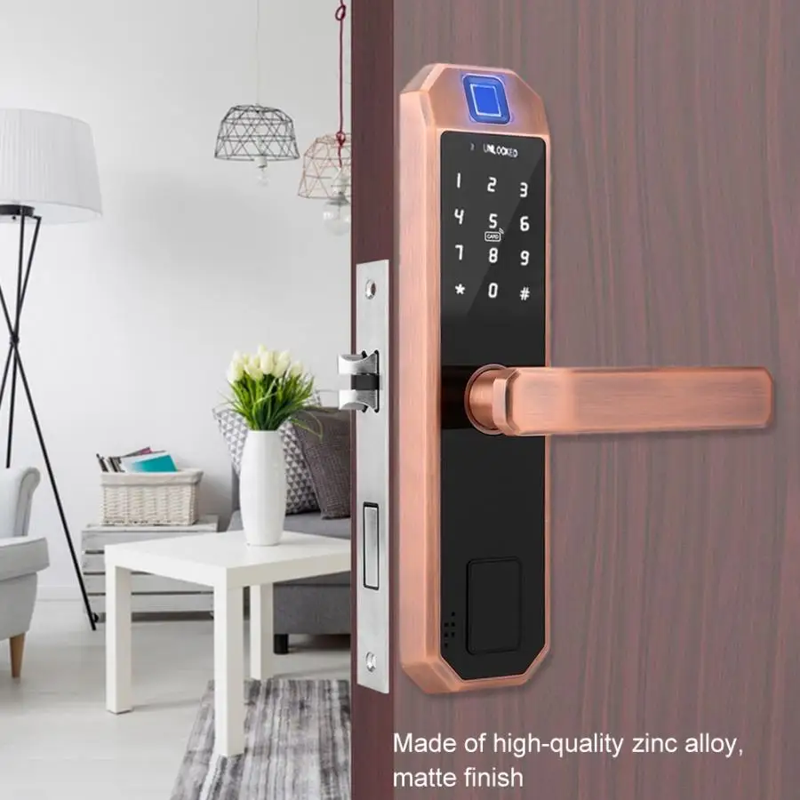 Intelligent Lock 701 Fingerprint Lock Digital Electronic Door Lock Home Anti-theft Intelligent Lock Bronze
Intelligent Lock 701 Fingerprint Lock Digital Electronic Door Lock Home Anti-theft Intelligent Lock Bronze